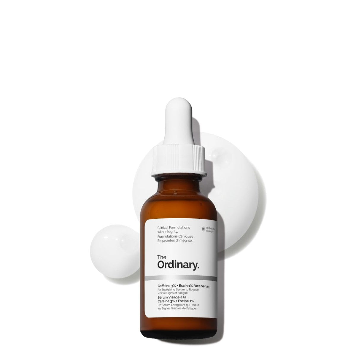 The Ordinary Cafeïne 3% + Escin 1% gezichtsserum, versterkt, verstevigt en vormt zichtbaar de huid, 30 ml