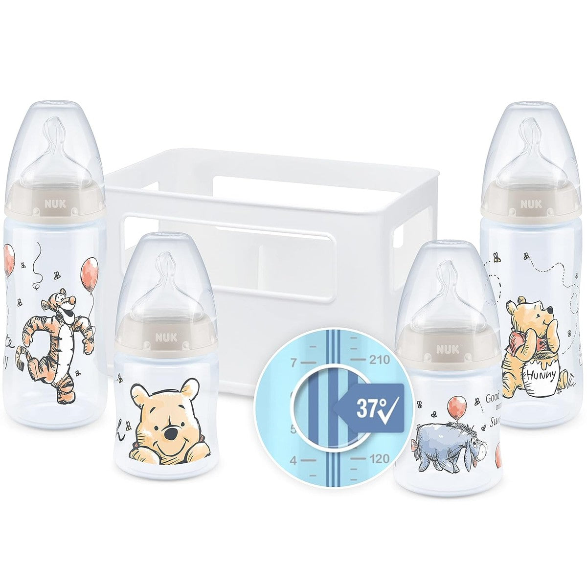 NUK First Choice+ starterset 4 flessen 150 & 300 ml – NUK