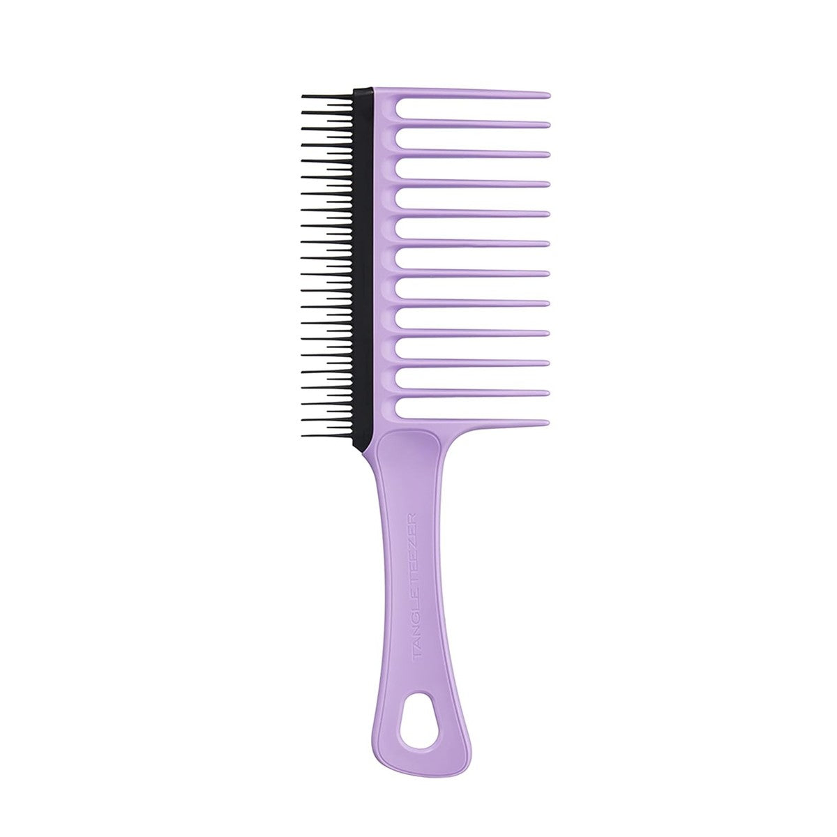 Tangle Teezer Kam met brede tanden, voor 3C-4C krullend haar, lange borstelharen ontwarren en verminderen haarbreuk, korte borstelharen verwijderen ongewoon haar, ideaal voor krullen, paars en zwart – Tangle Teezer