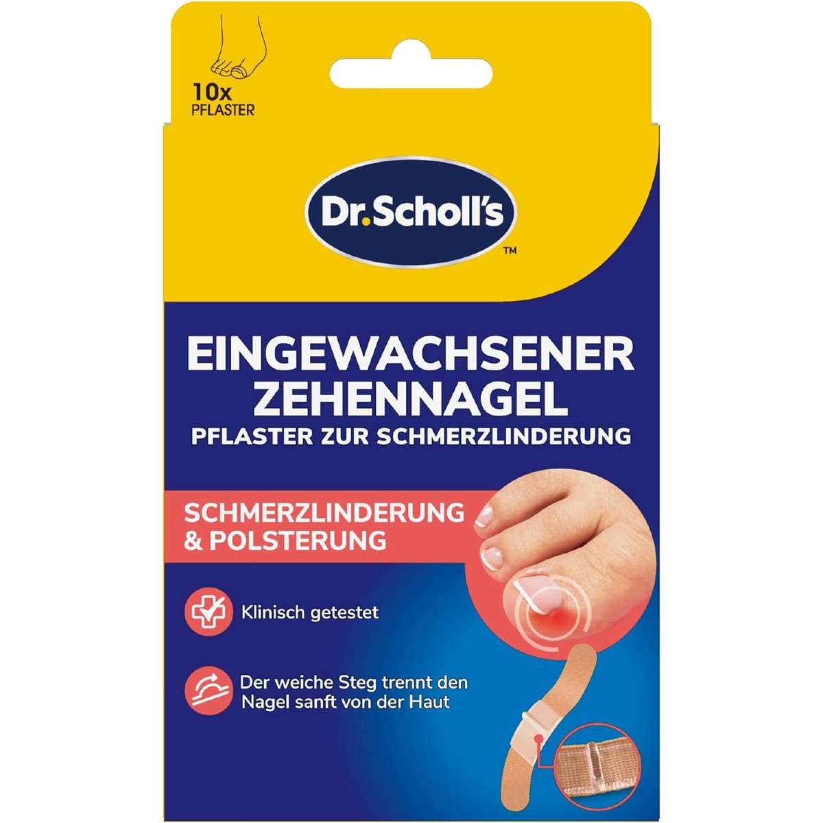Dr. Scholl's Pleister voor ingegroeide teennagels 10 stuks