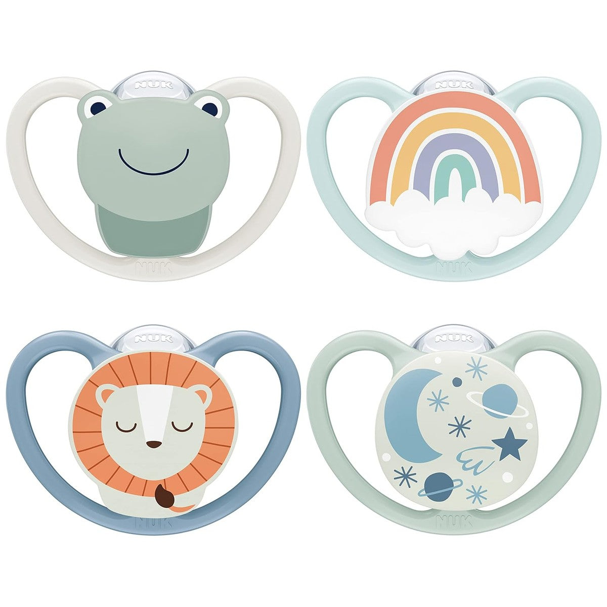 NUK Space Day & Night Babyfopspeen 0-6 maanden 4 stuks – NUK