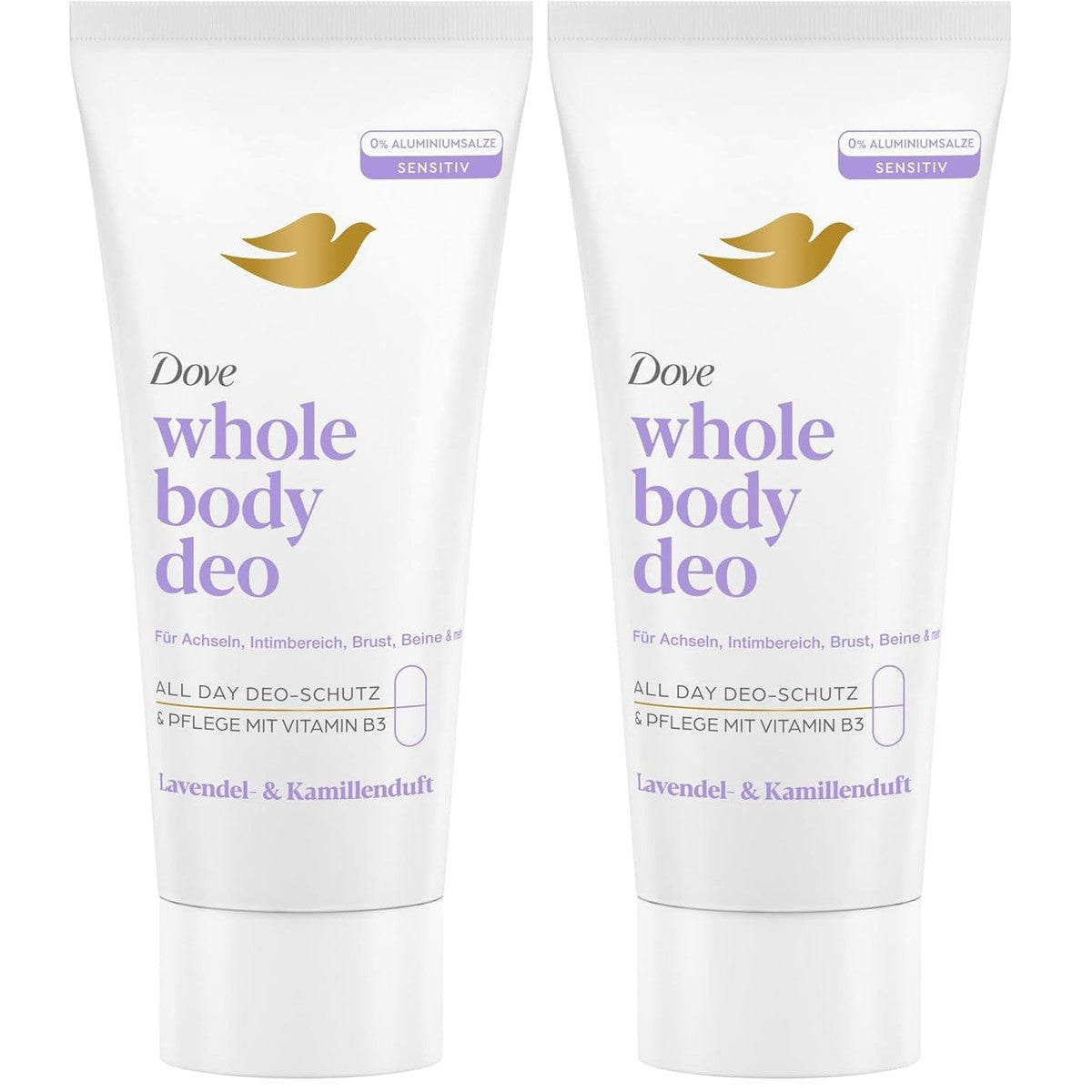 Dove Whole Body Deo Crème lavendel & kamille 75 ml (2 stuks) – Dove