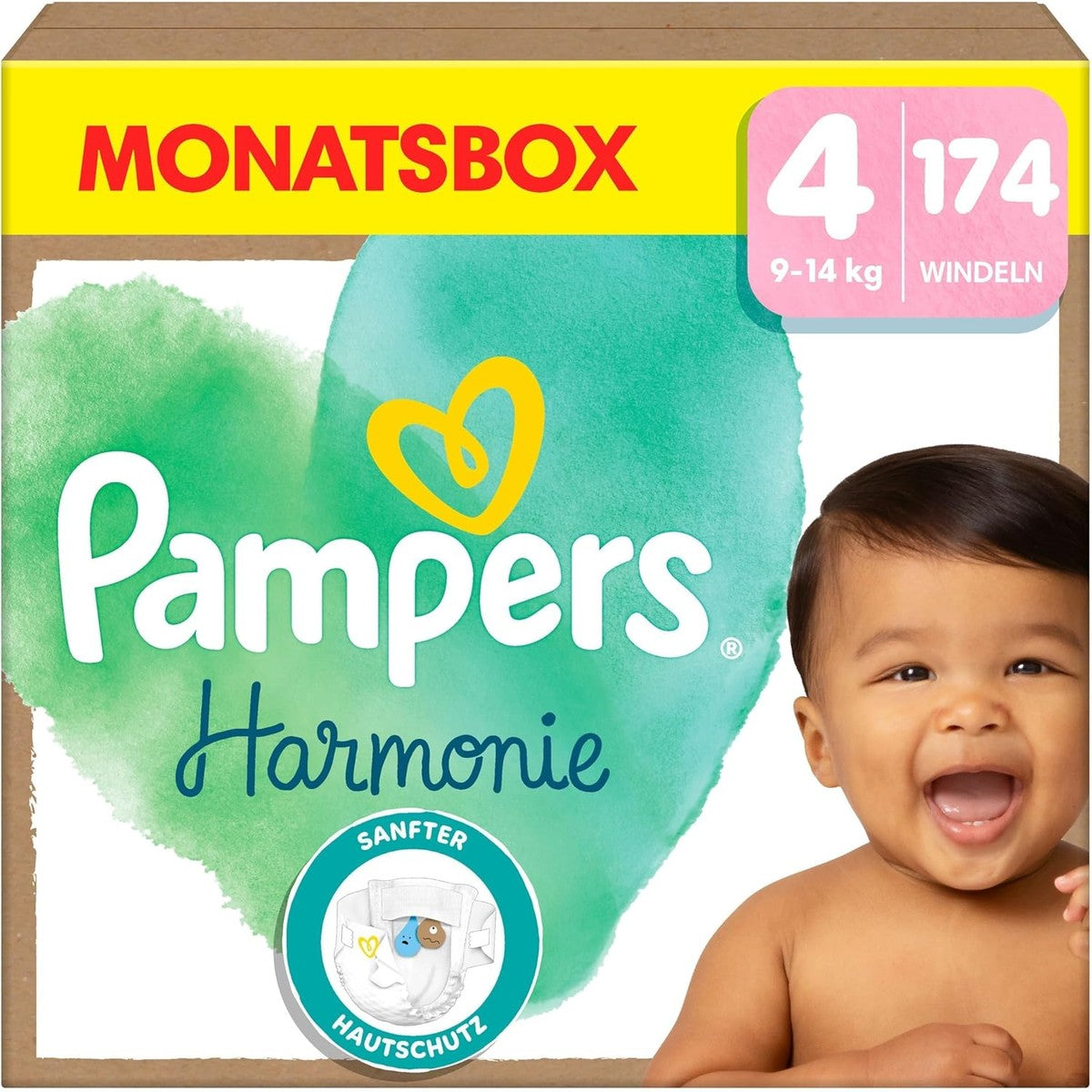 Pampers Harmonie luiers maat 4, 174 luiers – Pampers