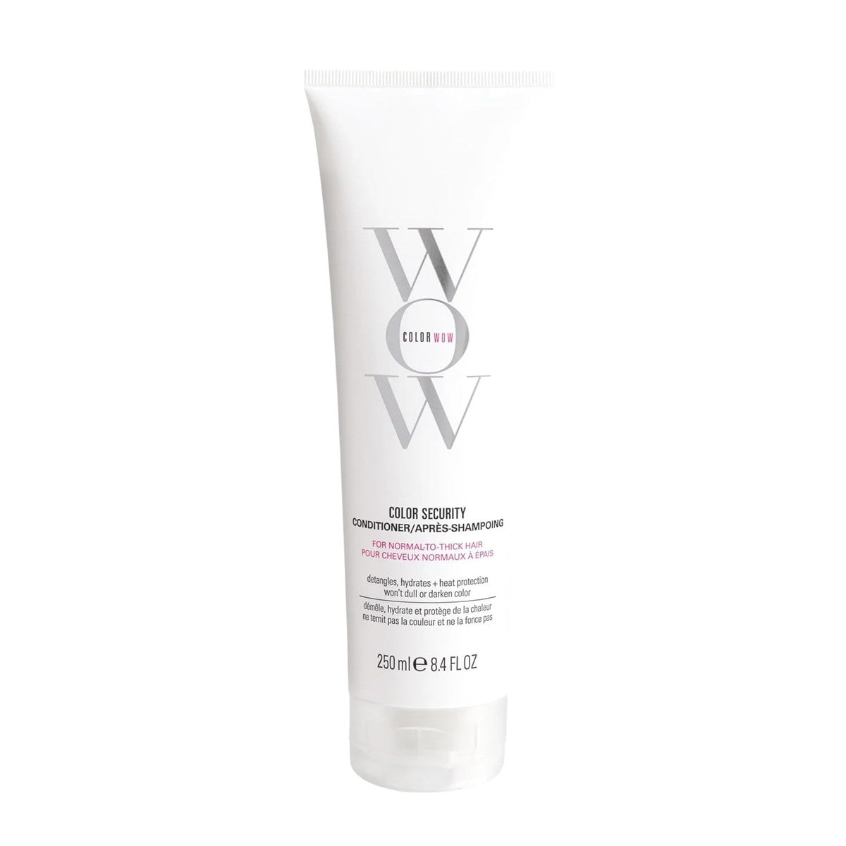 COLOR WOW Color Security Conditioner, normaal tot dik haar, verzorging voor gekleurd haar met hittebescherming, 250 ml