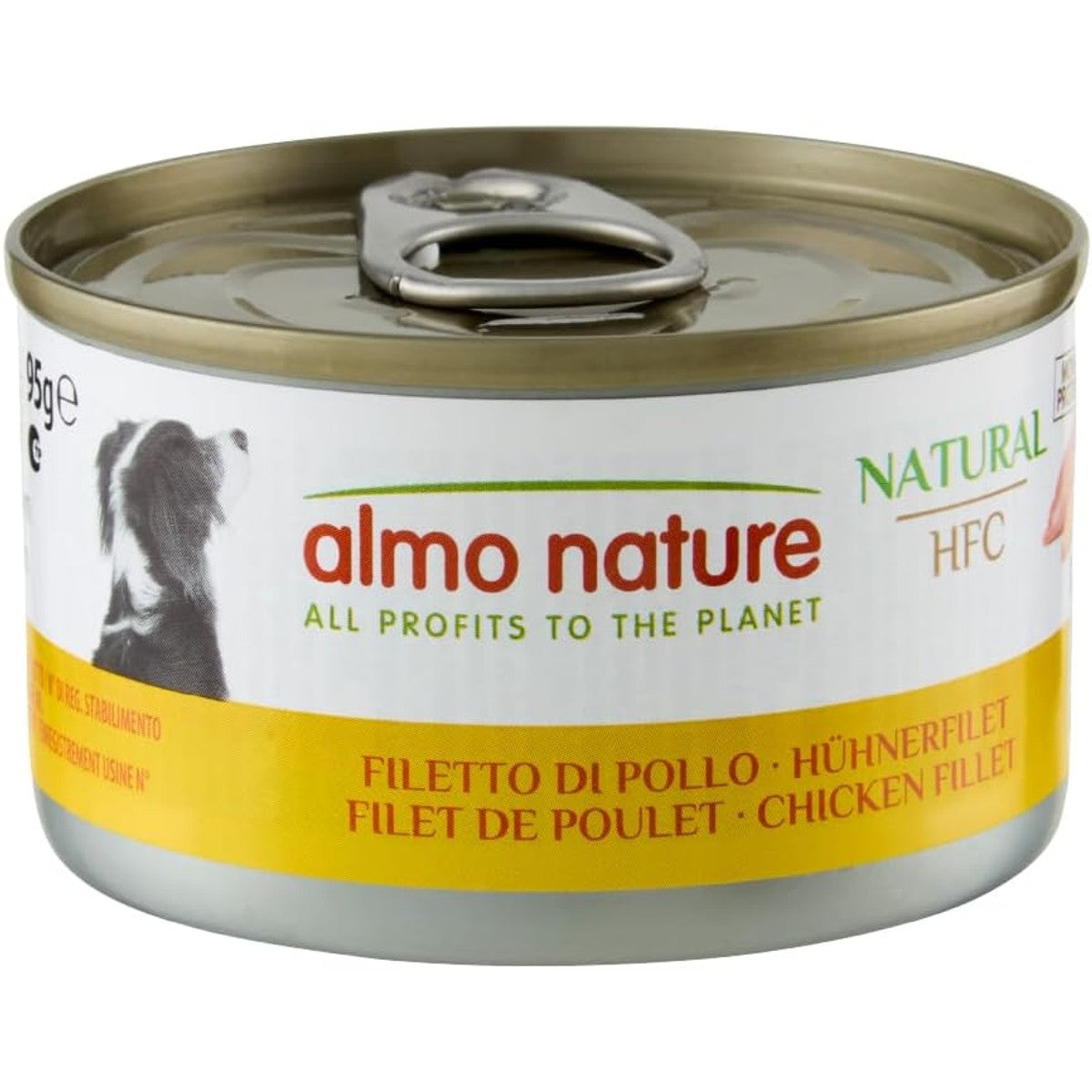 Almo Nature HFC Natural - Natvoeding voor honden met kippenfilet oorspronkelijk levensmiddelenkwaliteit en worden nu gebruikt voor hondenvoeding, kippenfilet (24 x 95 g) – almo nature