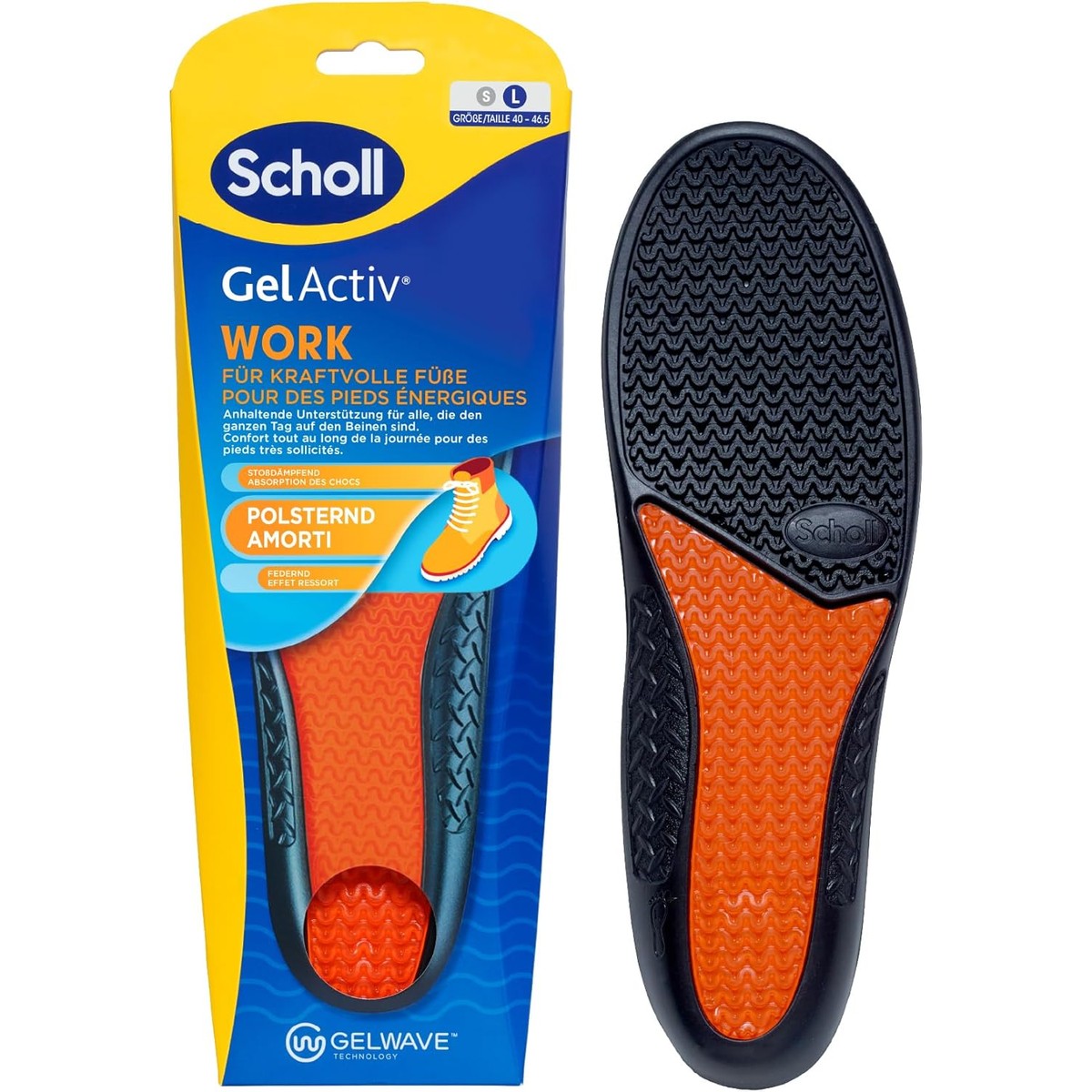 Dr. Scholl's GelActiv Work Inlegzolen mannen maat 40,5-46