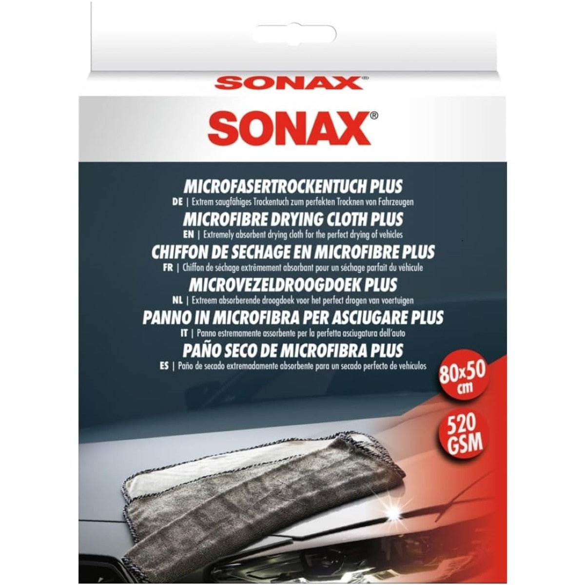 SONAX Microvezeldroogdoek Plus (1 stuk) – SONAX
