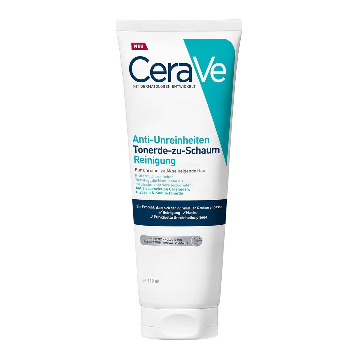 CeraVe Anti-onzuiverheden Klei op Schuim Reiniging 118 ml