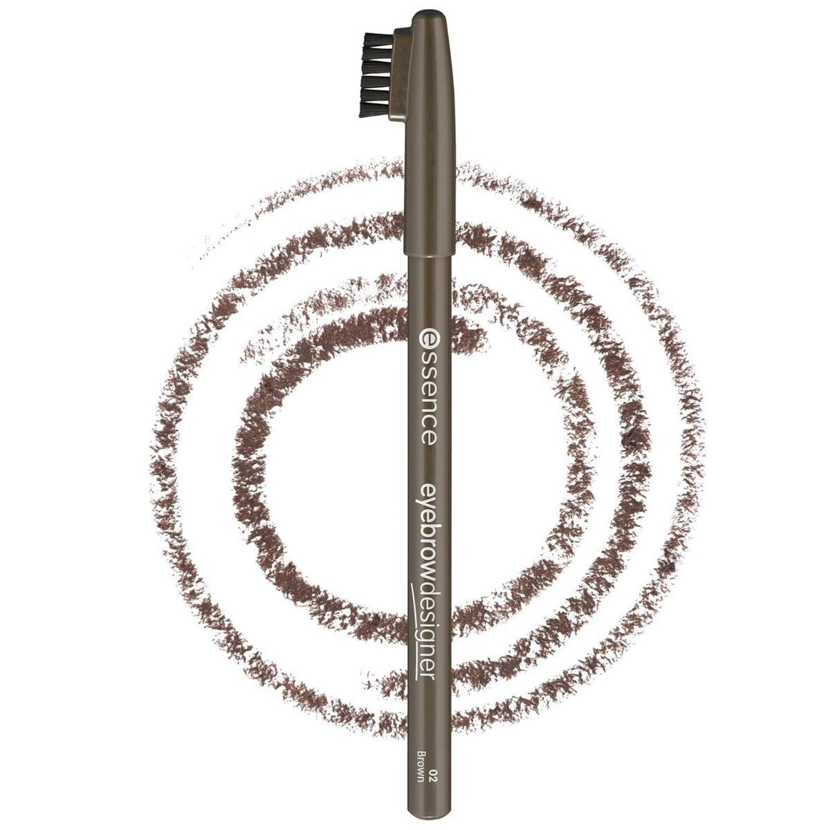 essence eyebrow Designer 02 brown wenkbrauwstift met penseel