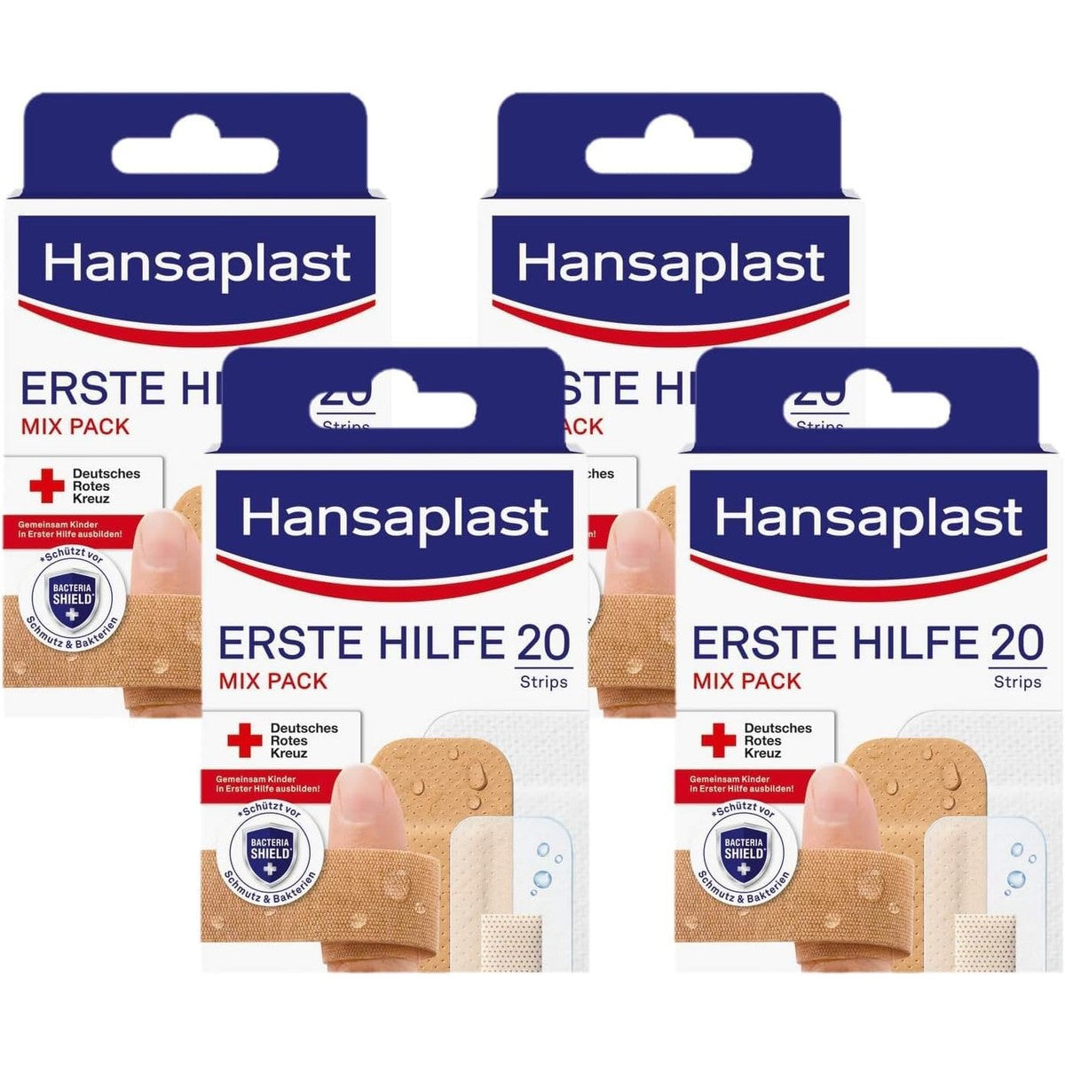 Hansaplast Eerste Hulp Pleisters Mix Set 4 x 20 strips – Hansaplast