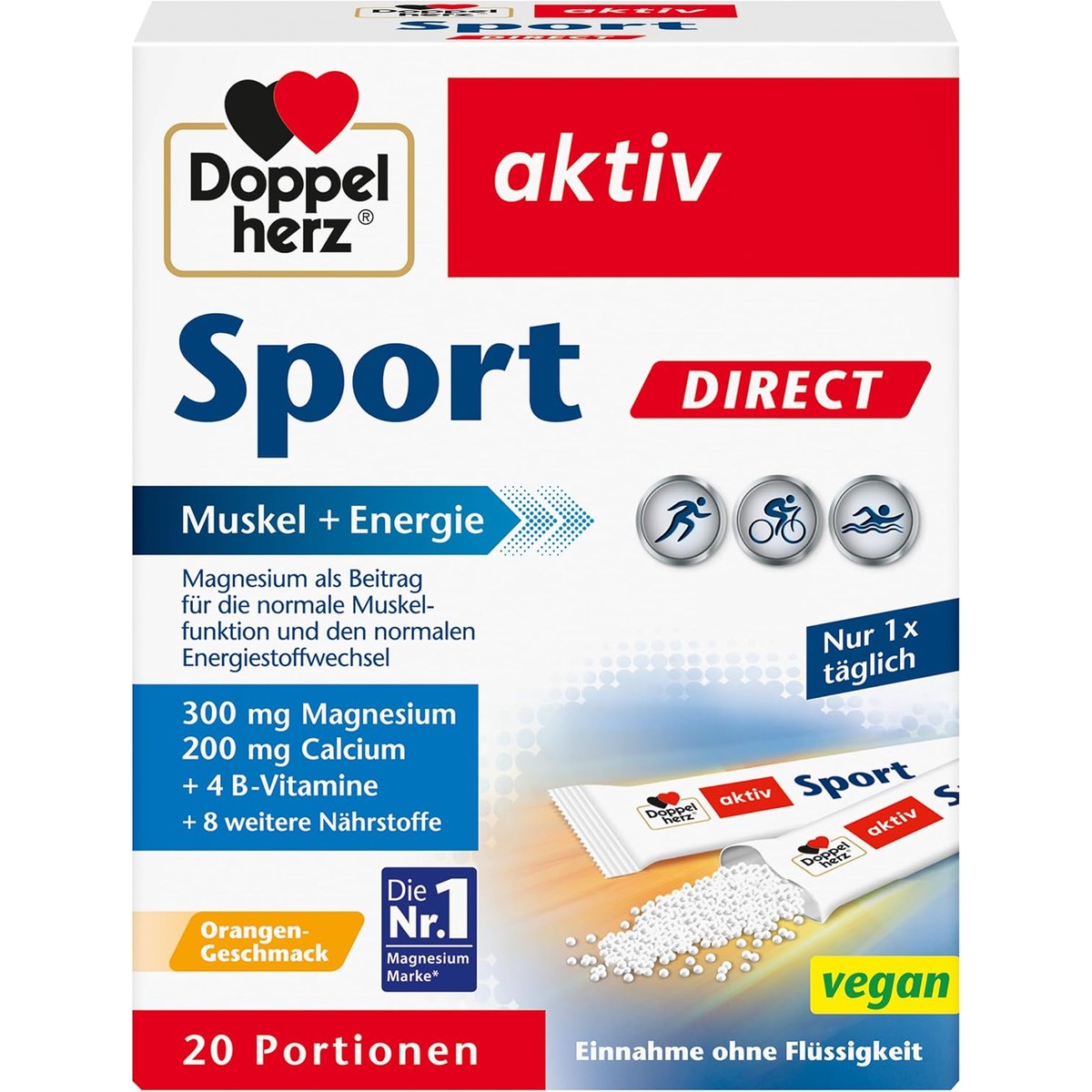 Doppelherz Sport Direct - met sinaasappelsmaak – Doppelherz
