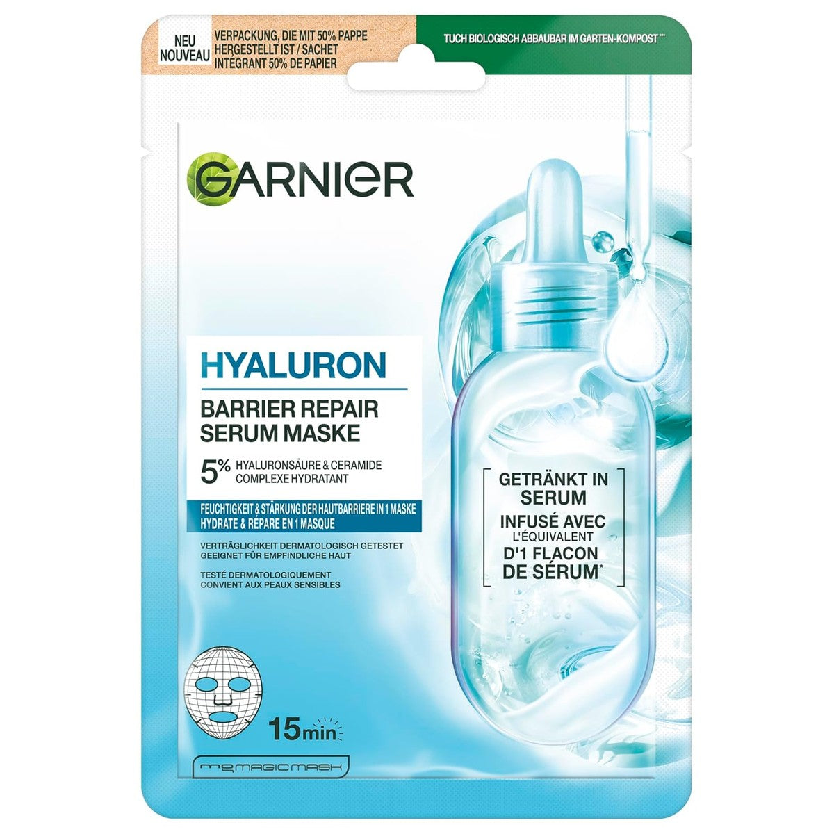 Garnier Hyaluron Barrier Repair Serum Masker 30 g – Garnier