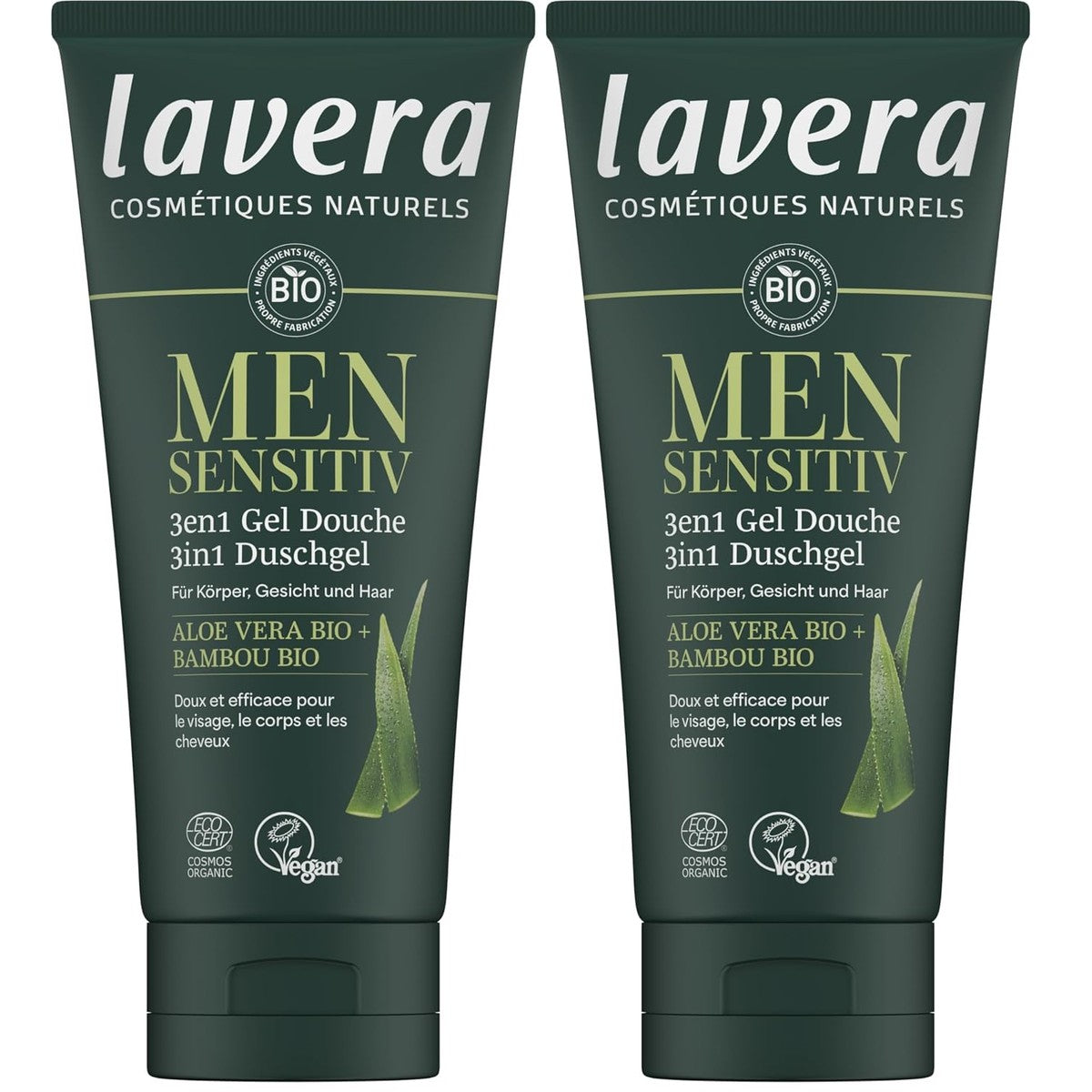 lavera Men Sensitiv 3in1 Duschgel 200 ml (2 stuks) – lavera
