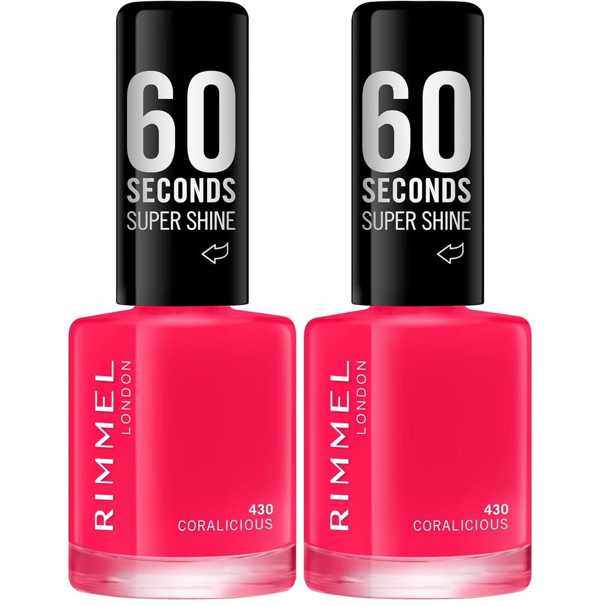 Rimmel London 60 Secons Super Shine Nagellak, 8 ml (verpakking van 2) – Rimmel London