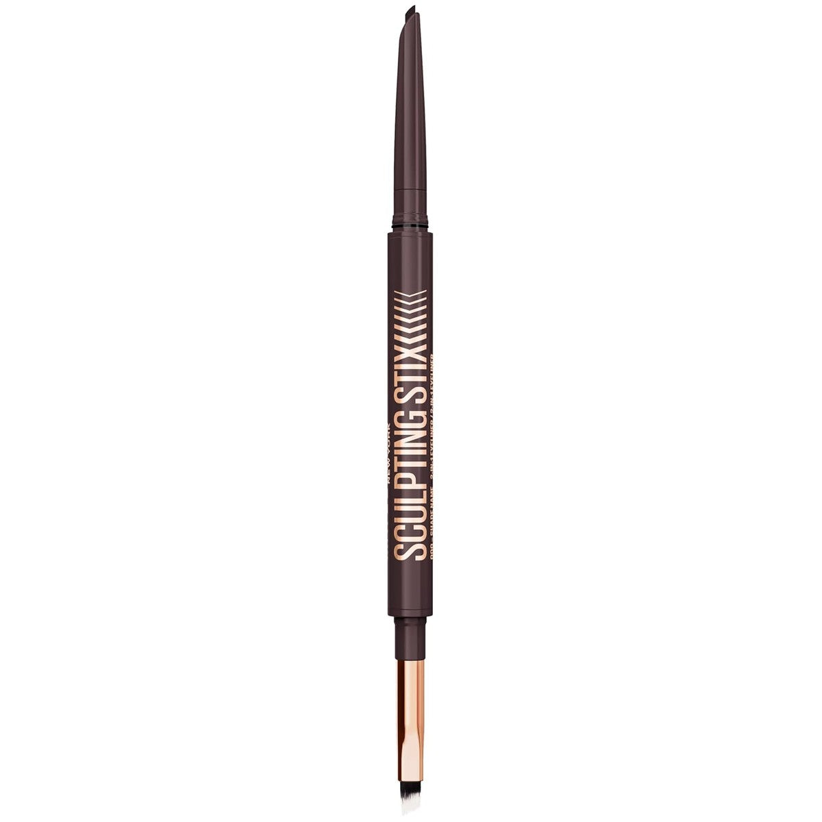 Maybelline New York Sculpting Stix 2-in-1 eyeliner, blendbare kajalstift voor nauwkeurige lijnen en smokey-eye-look, 24 uur lange houdbaarheid zonder vlekken, nuance: 015 Smooth Espresso – MAYBELLINE