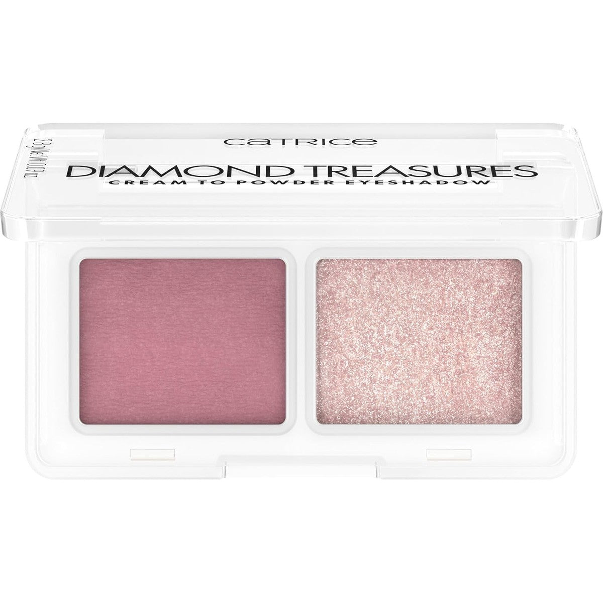 Catrice Diamond Treasures Cream to Powder Oogschaduw, nr. 020, roze, 2 roze tinten, langdurig, sterk gepigmenteerd, glinsterend, veganistisch, vrij van nanodeeltjes, zonder parfum, olievrij, per stuk | Oogschaduw, glanzende afwerking – Catrice Cosmetics