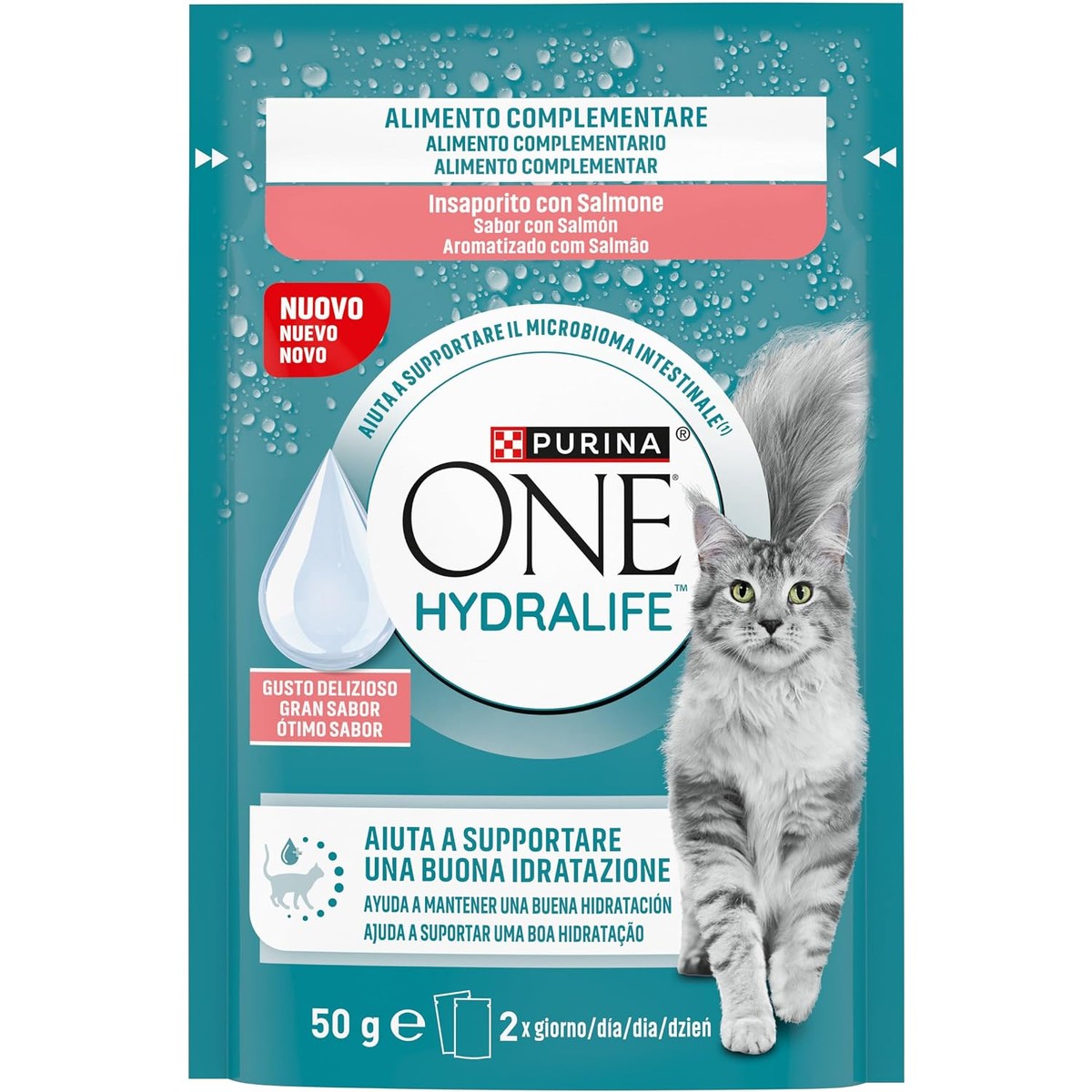 Purina One Hydralife kattensoep zalm 12 x 50 g