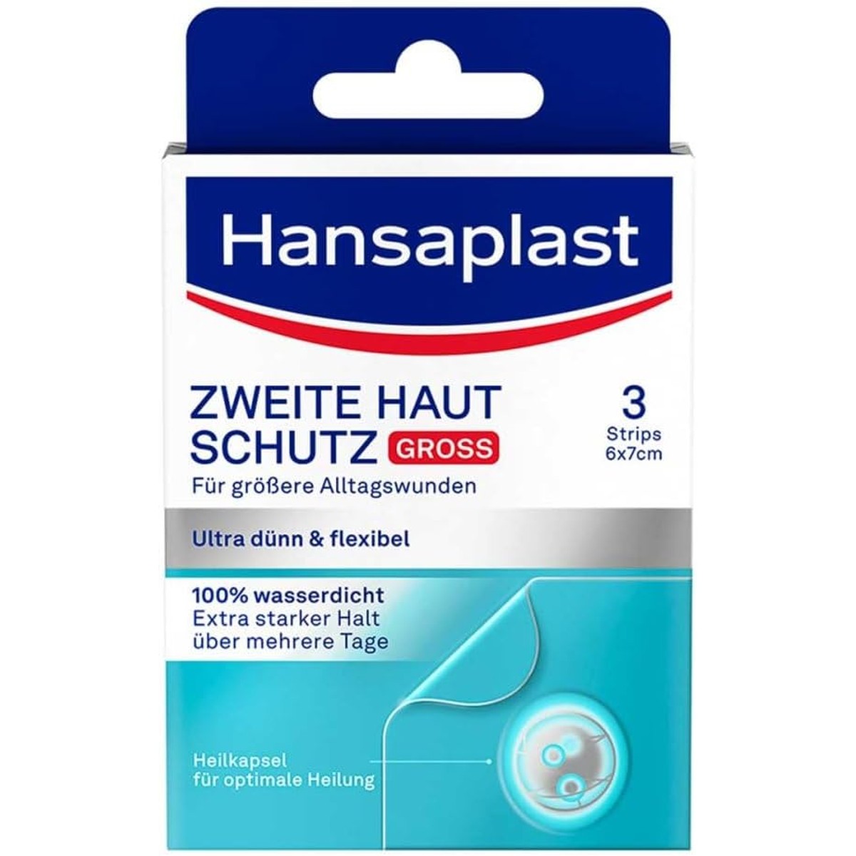 Hansaplast Tweede Huidbescherming Groot 3 stuks – Beiersdorf