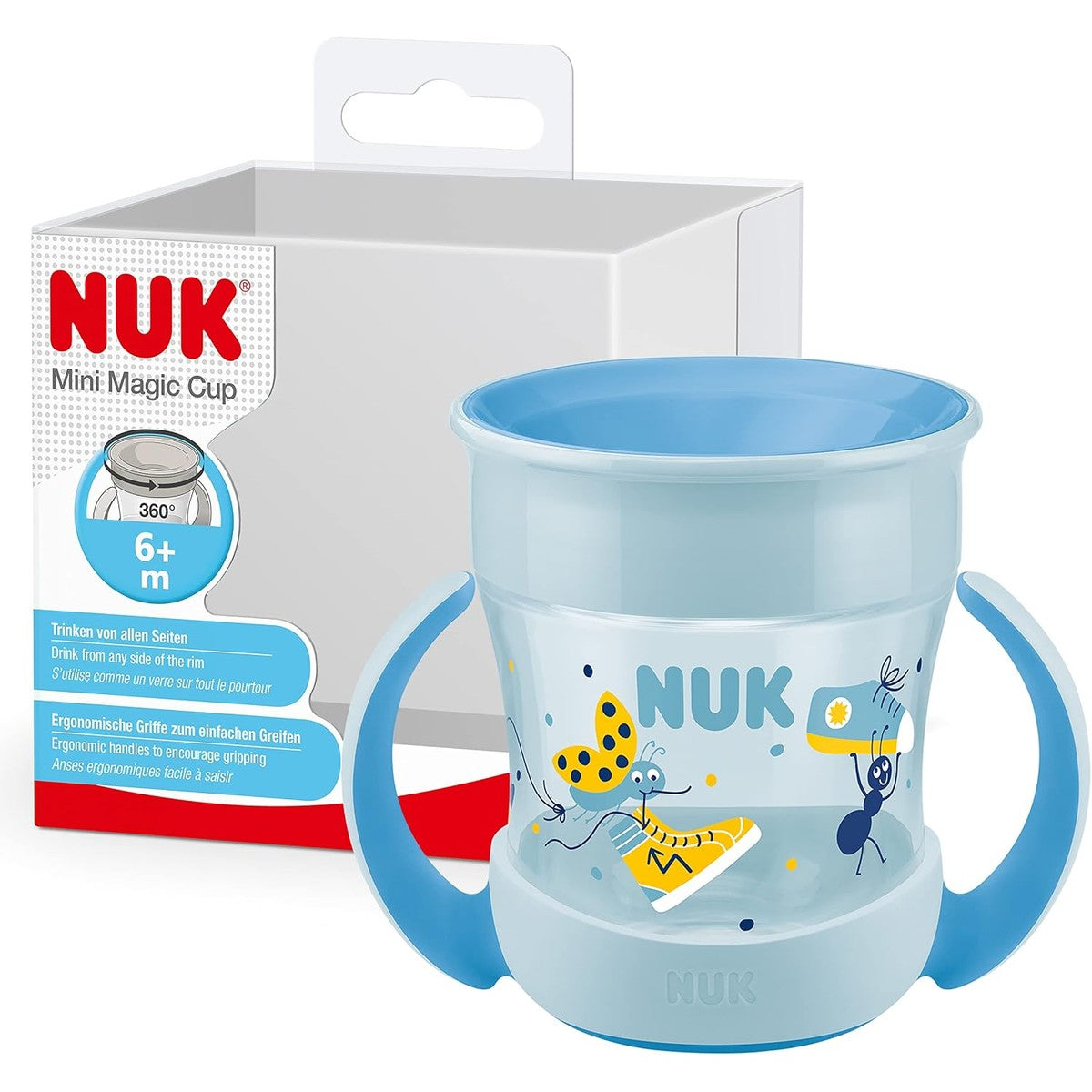 NUK Mini Magic Cup 160 ml blauw lieveheersbeestje – NUK