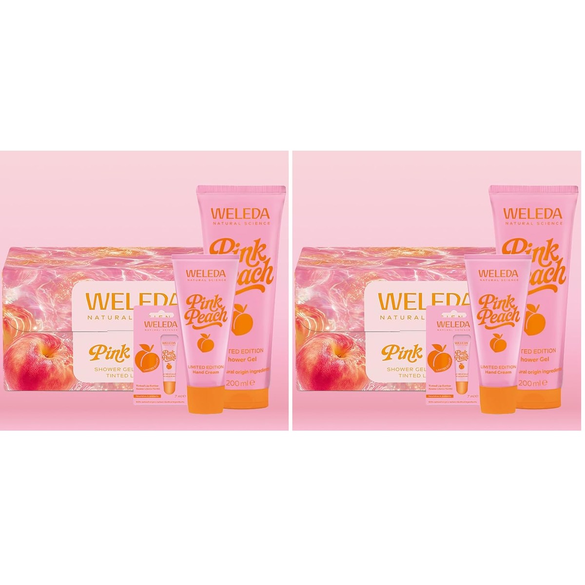Weleda Bio Pink Peach Limited Edition Geschenkset 3 stuks