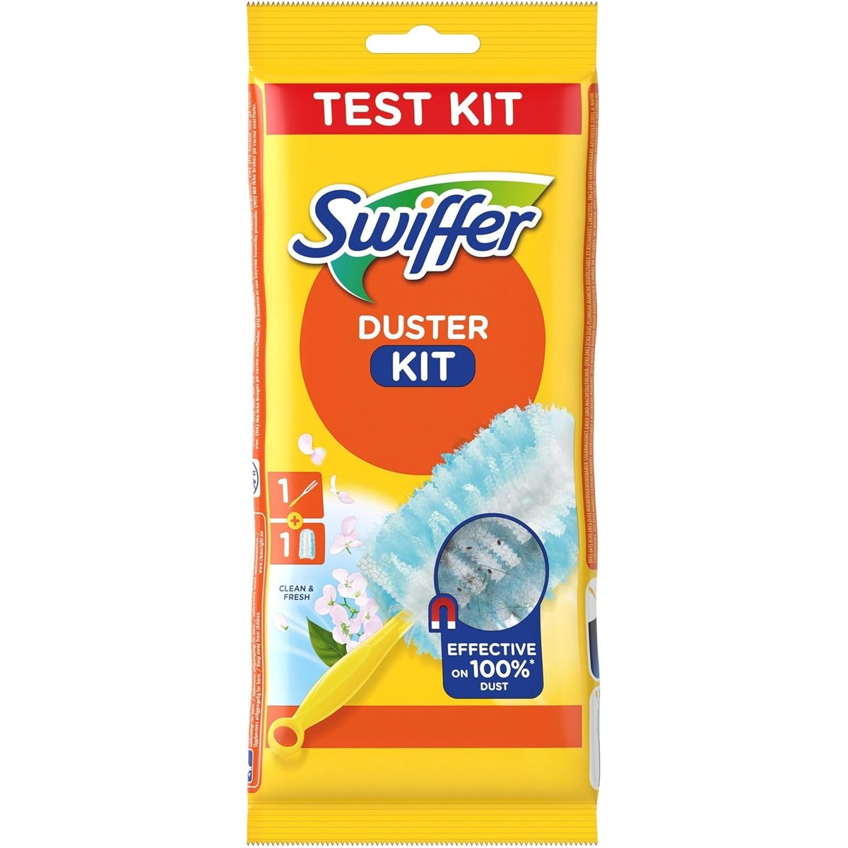 Swiffer Starterset stofmagneten 1 handvat + 1 doek – Swiffer