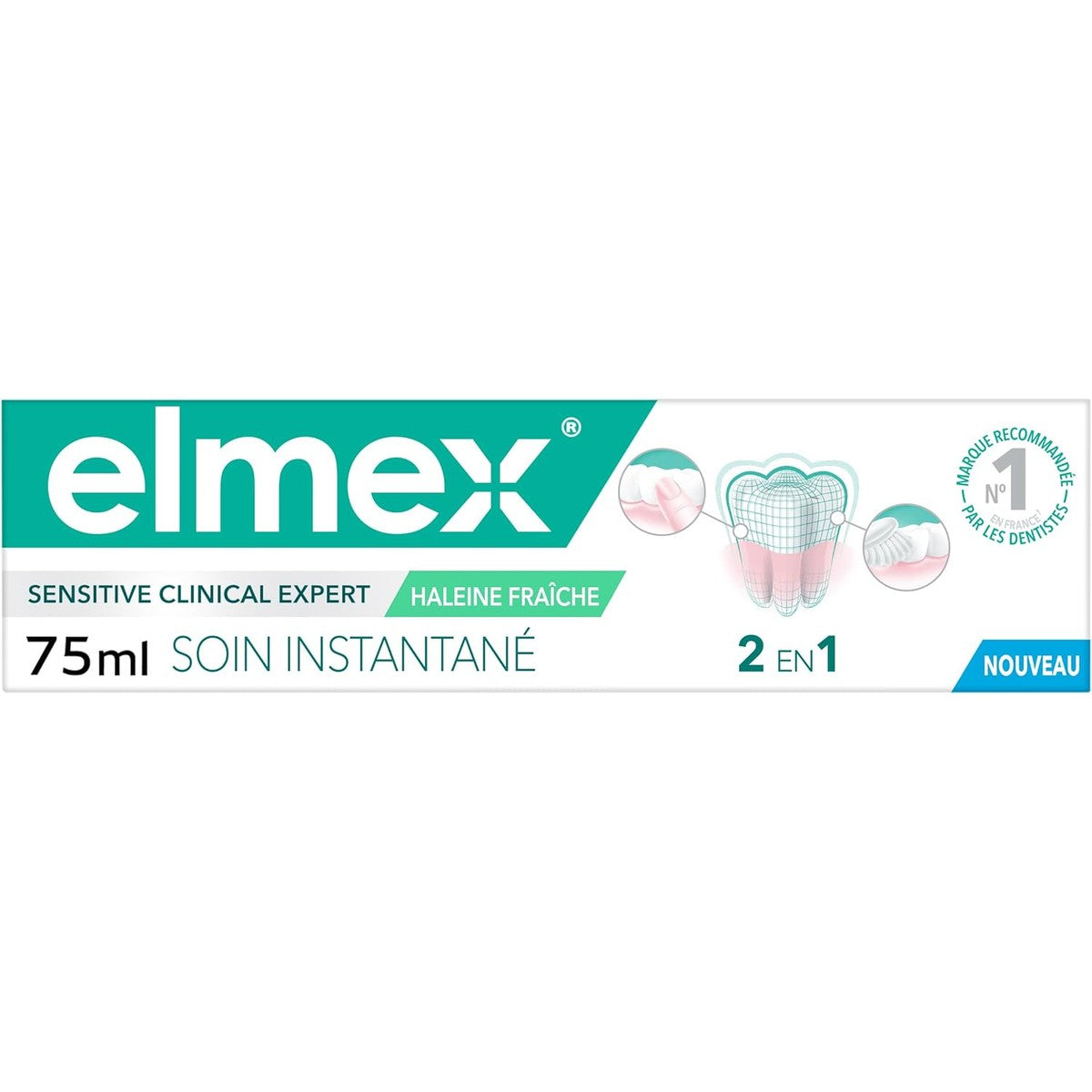 ELMEX Sensitive onmiddellijke verzorging + frisse adem 75 ml – ELMEX