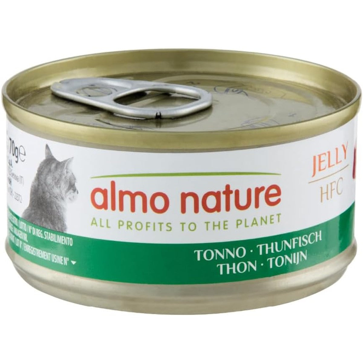 almo nature HFC Jelly natvoer voor volwassenen katten tonijn - blik 70 g. – almo nature