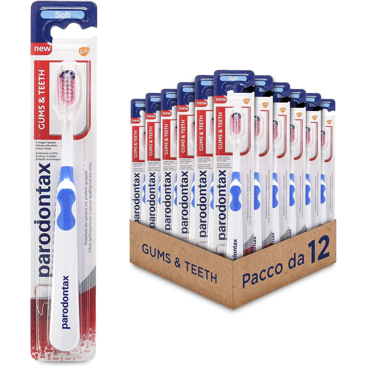 Parodontax Tandenborstel Soft – 12 x 23 g – Parodontax