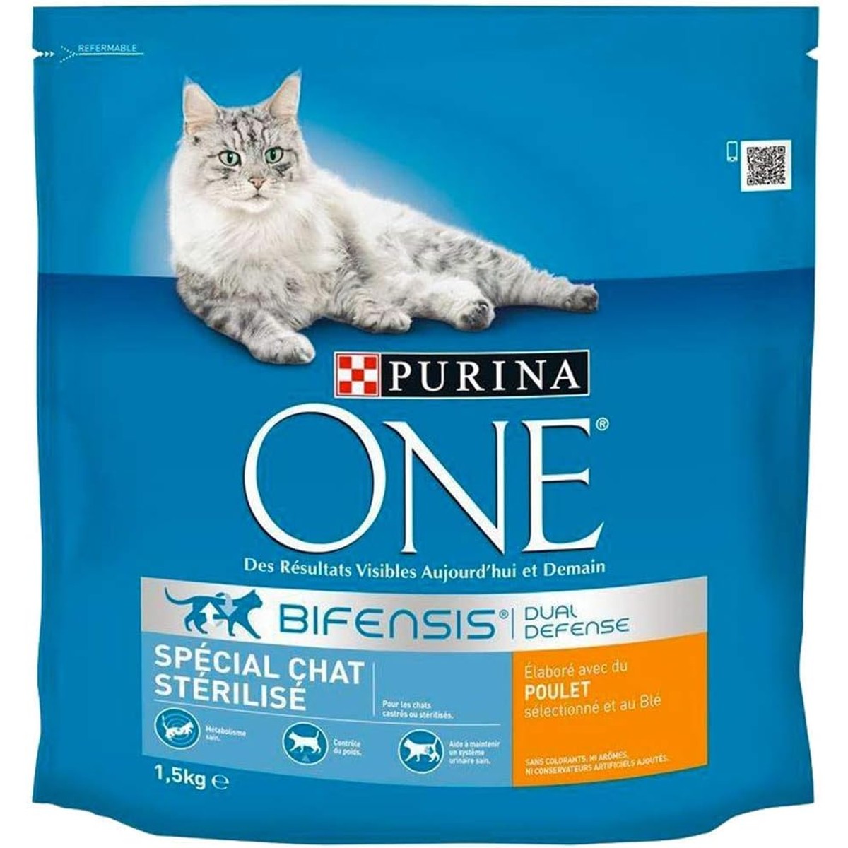 Purina One - Cat - Speciaal gesteriliseerde kat - Kip en Tarwe - 1.5 kg - Pak van 6 stuks – PURINA ONE