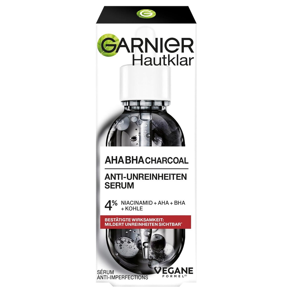 Garnier AHA + BHA Charcoal Serum met niacinamide 30 ml – Garnier