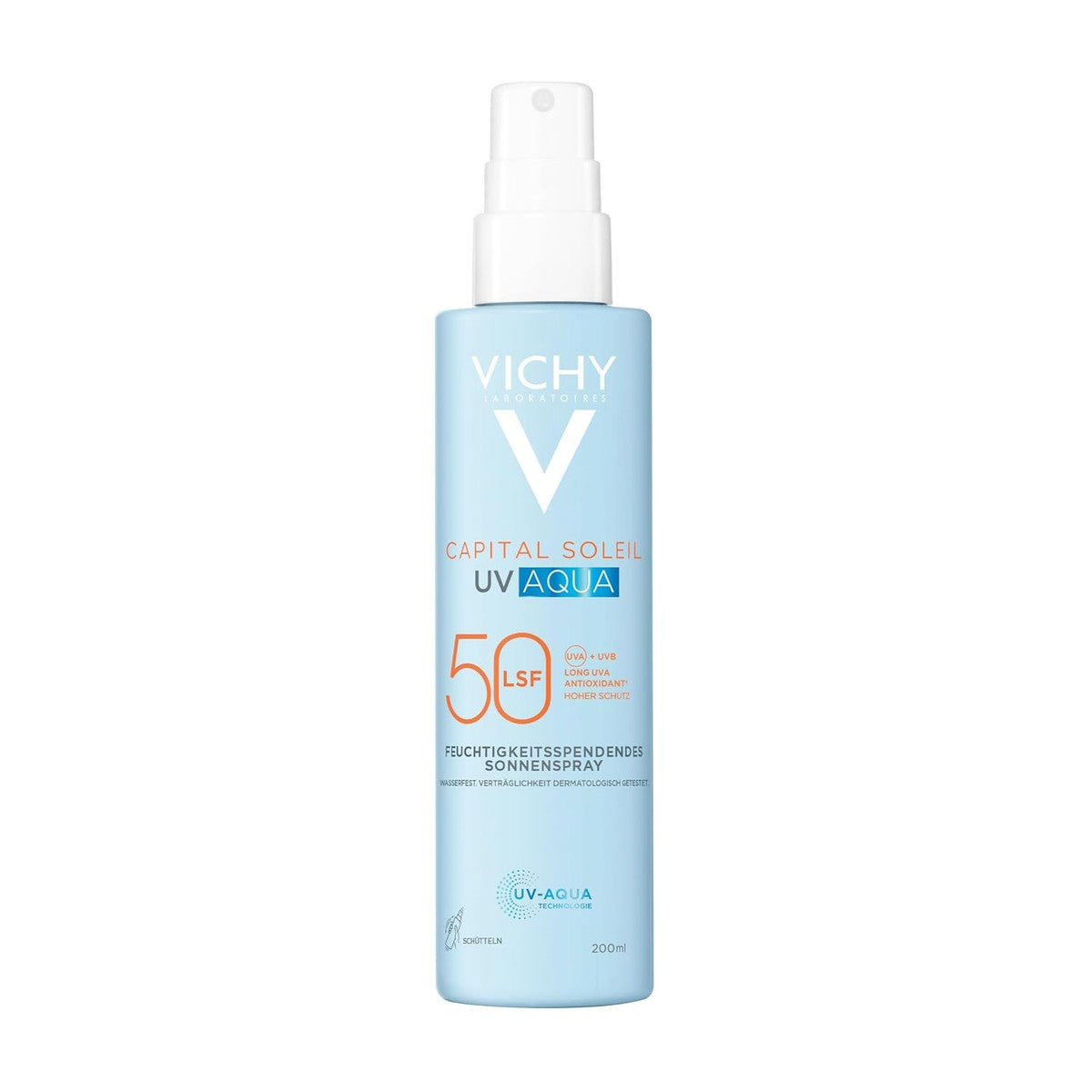 Vichy Capital Soleil UV Aqua Zonnebrandspray Lichaam SPF 50 200 ml