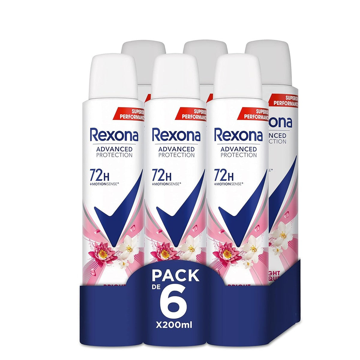 Rexona Advance Protection Bright Bouquet 200 ml, 6 stuks – Rexona