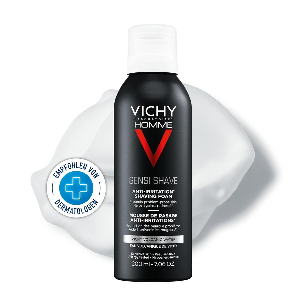 Vichy Homme Sensi Shave Scheerschuim voor Huidirritatie 200 ml