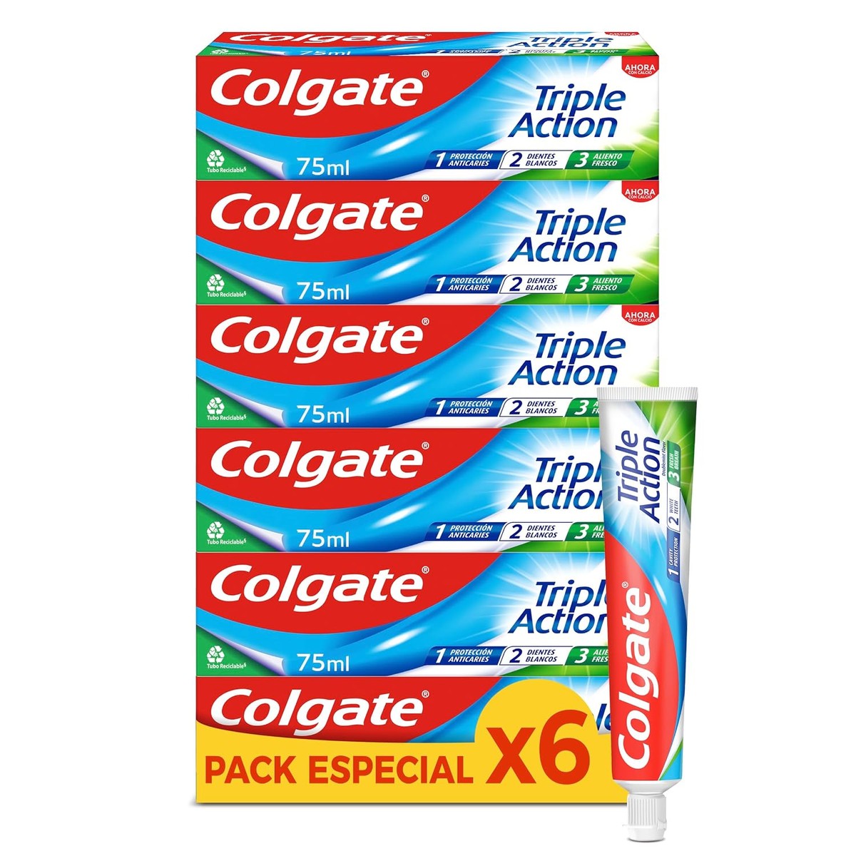 Colgate Drievoudig werkende tandpasta 6 stuks x 75 ml – Colgate
