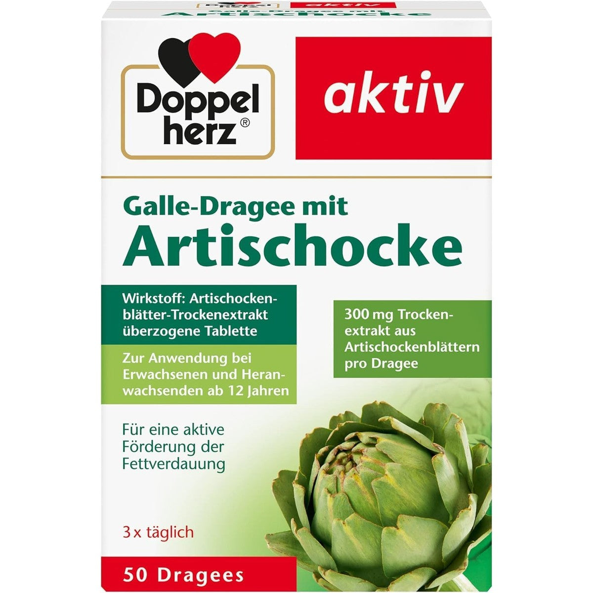 Doppelherz Galle-dragee met artisjok – Doppelherz