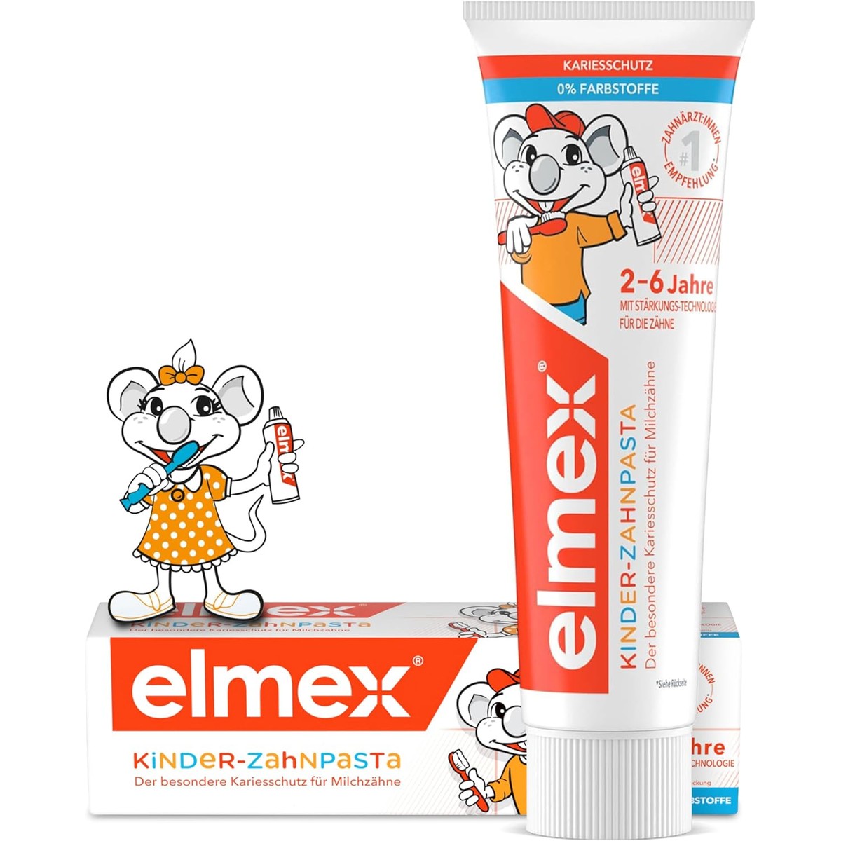 ELMEX Kindertandpasta (als gel), 0-6 jaar, 50 ml – ELMEX