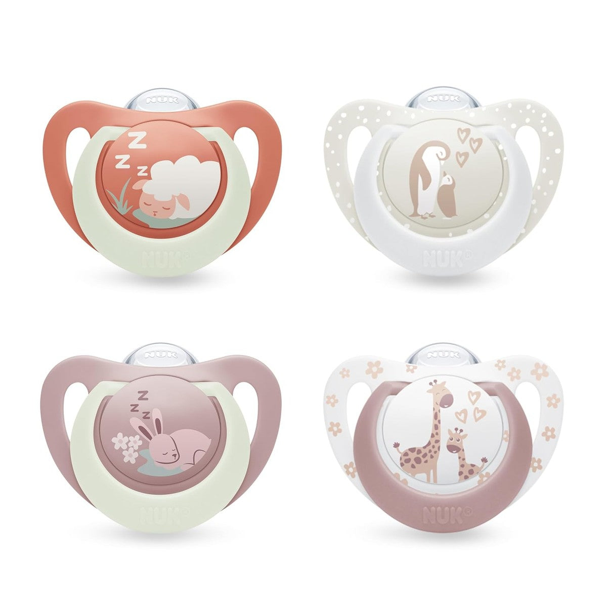 NUK First Choice Day & Night Baby fopspeen 0-6 maanden 4 stuks – NUK