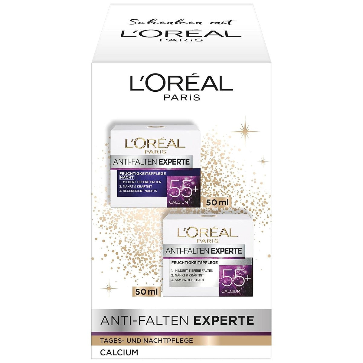 L'Oreal Paris Anti-Rimpel Expert 55+ Dag & Nacht 2 x 50 ml – L'Oreal Paris