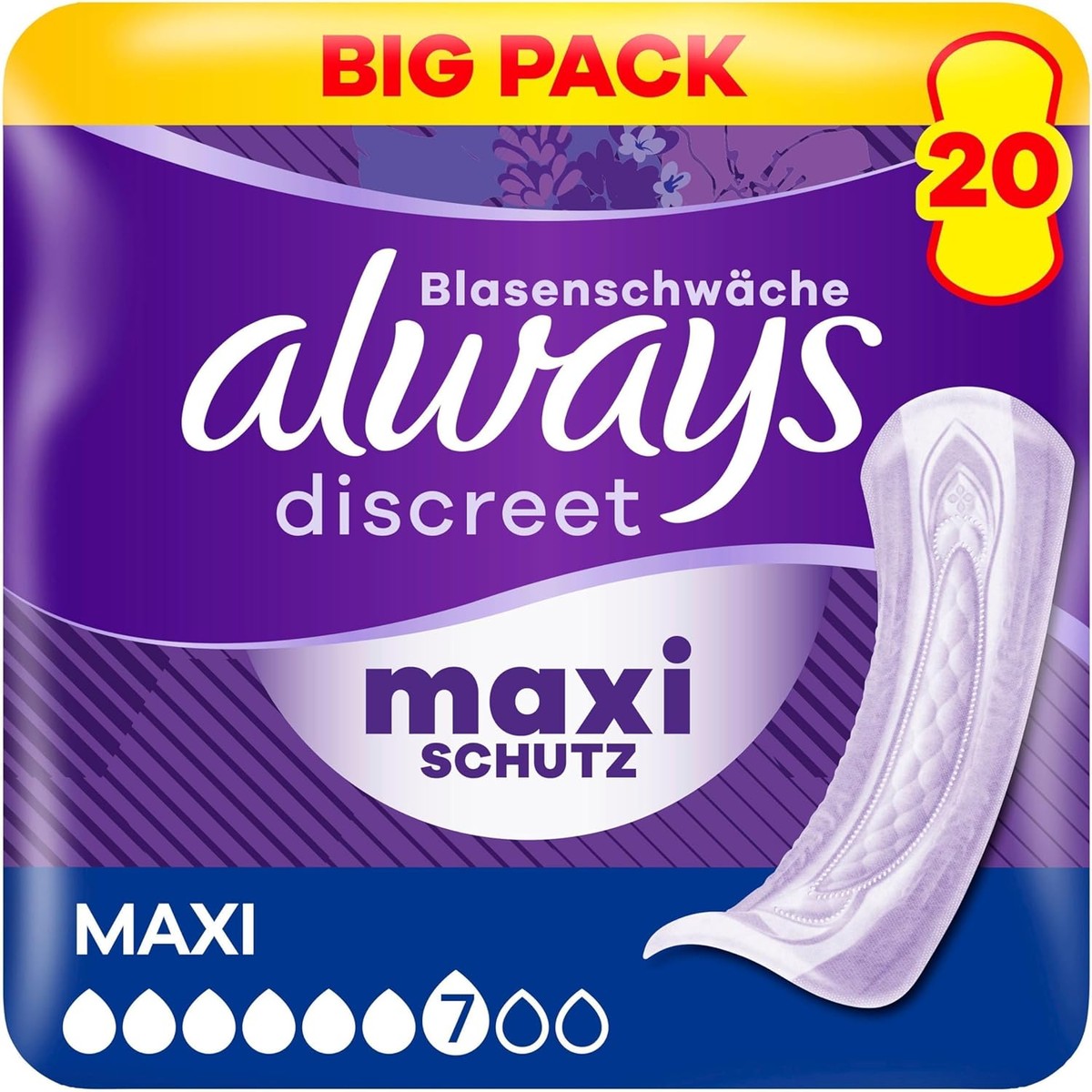 Always Discreet Maxi Inlegkruisjes 20 stuks – Always Discreet