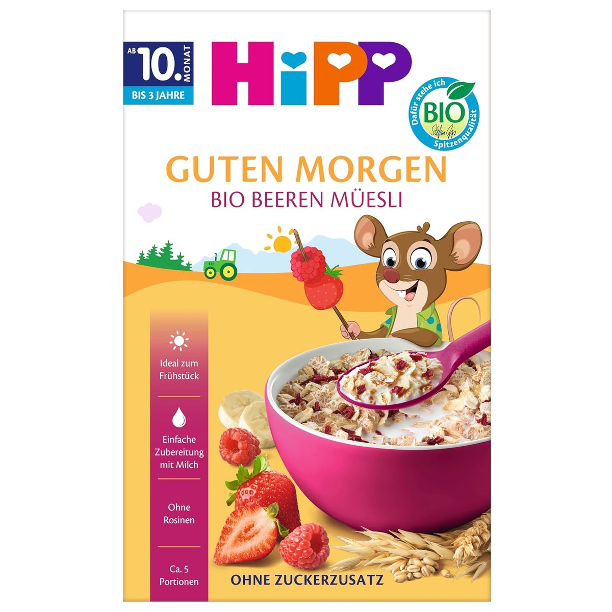HiPP Biologische bessenmuesli 8 x 200 g – HiPP