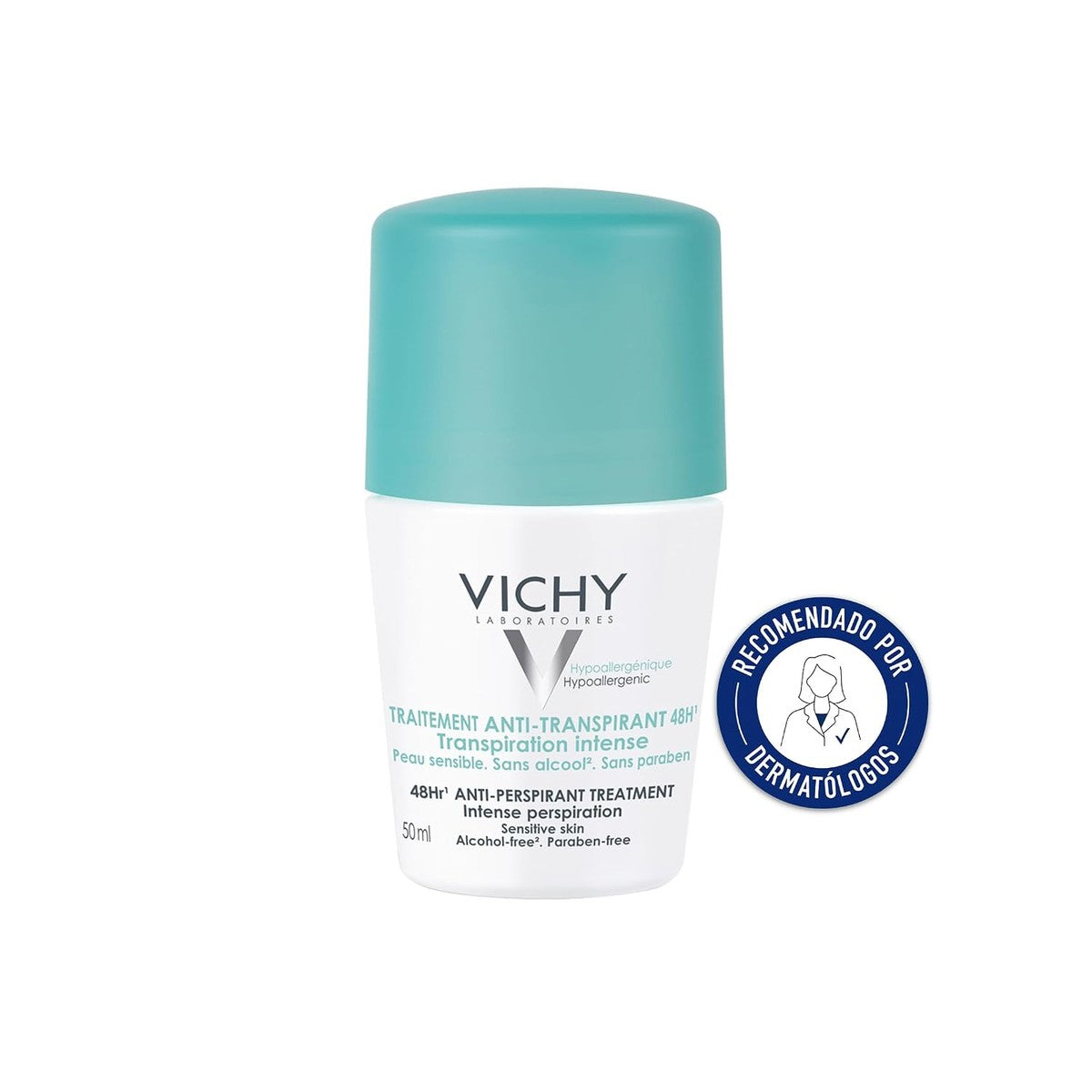 Vichy Anti-transpirant 48 uur Roll-on zonder Alcohol en Parabenen 50 ml
