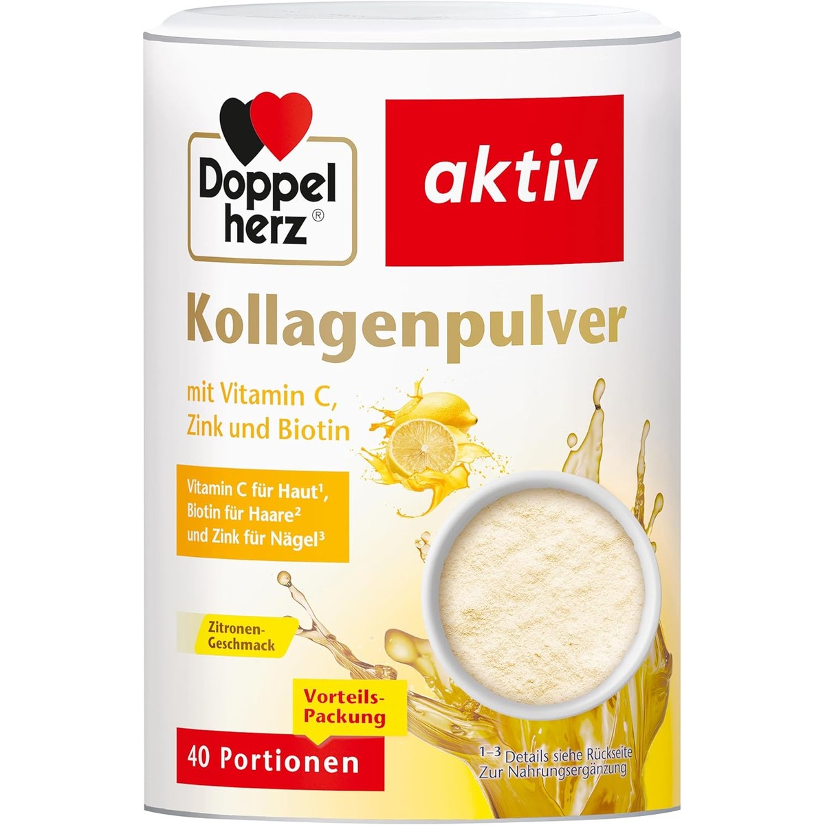 Doppelherz Collageenpoeder citroen – Doppelherz