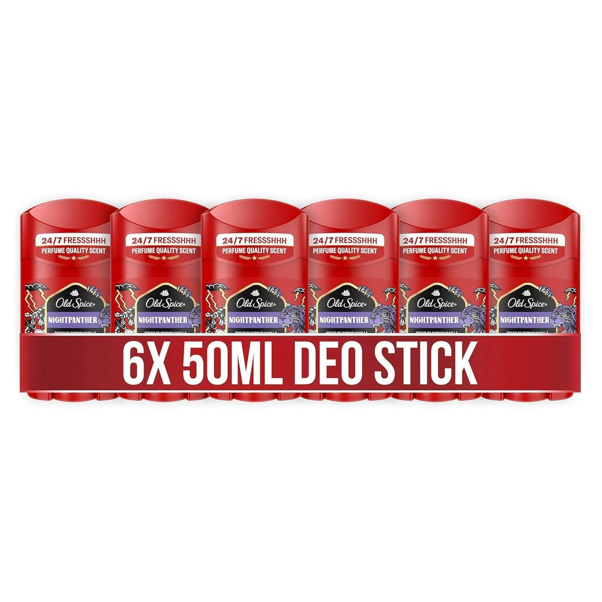 Old Spice Night Panther Deostick voor mannen 6 x 50 ml – Old Spice