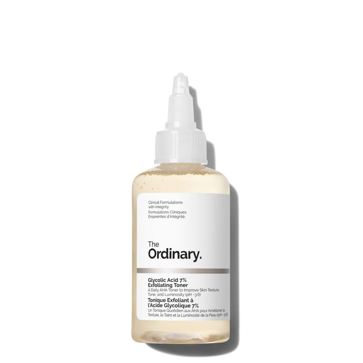 The Ordinary Glycolic Acid 7% Exfoliating Toner, Aufhellender und glättender täglicher Toner für einen gleichmäßigeren Hautton