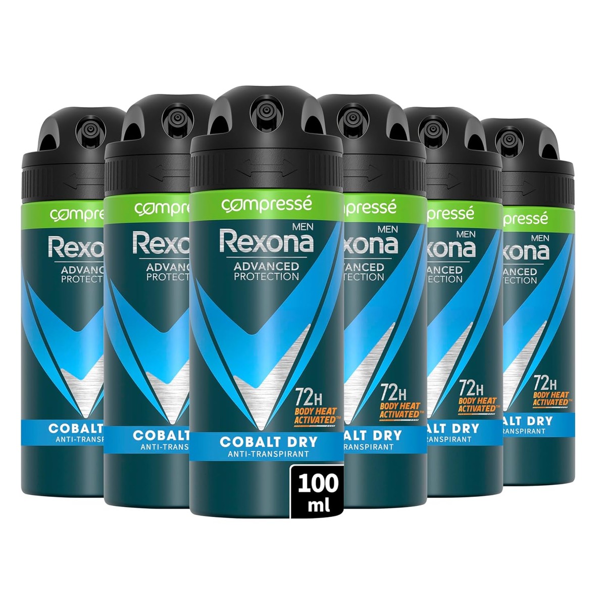 Rexona Men Cobalt Dry Anti-transpirant Spray 6 x 100 ml – Rexona