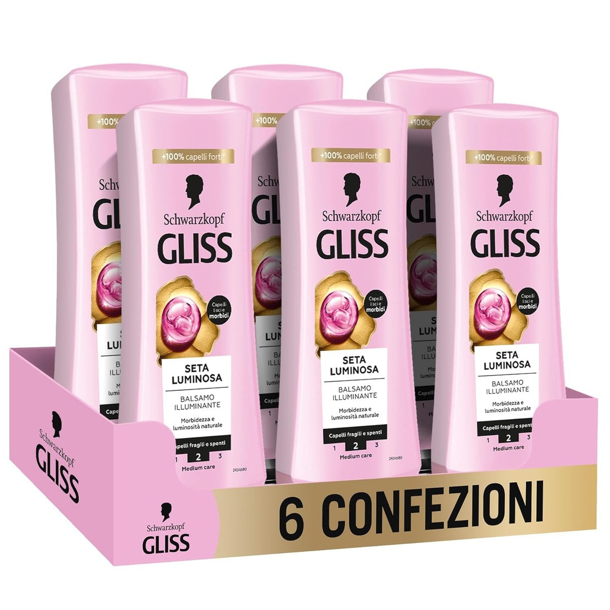 Gliss Schwarzkopf Lichtgevende Zijdebalsem 6 x 200 ml – Gliss