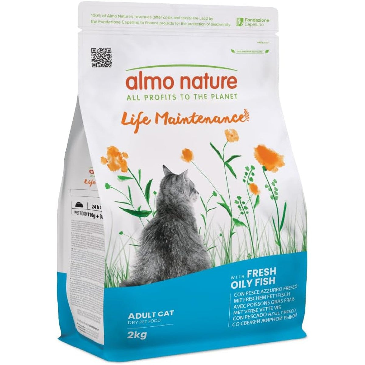 Almo Nature Holistic Maintenance droogvoer voor katten met verse vet, 2 kg – almo nature