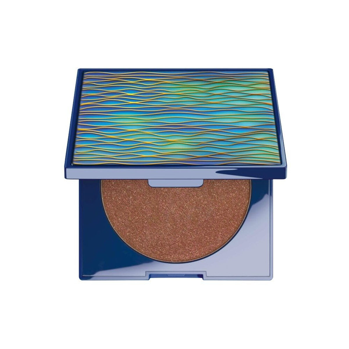 ARTDECO Diamond Beauty Poeder | All-Over Highlighter poeder in navulbaar blik, Limited Ocean Wave design met diamantglans en frisse glow, 7 g – Artdeco
