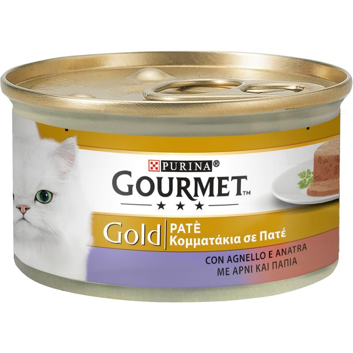 Gourmet Gold natvoer kattenvoer lam & eend 24 x 85 g