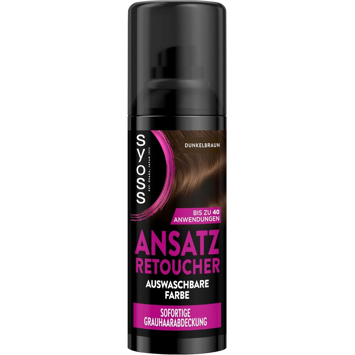 Syoss Ansatz Retoucher aanzetspray donkerbruin 120 ml – Syoss